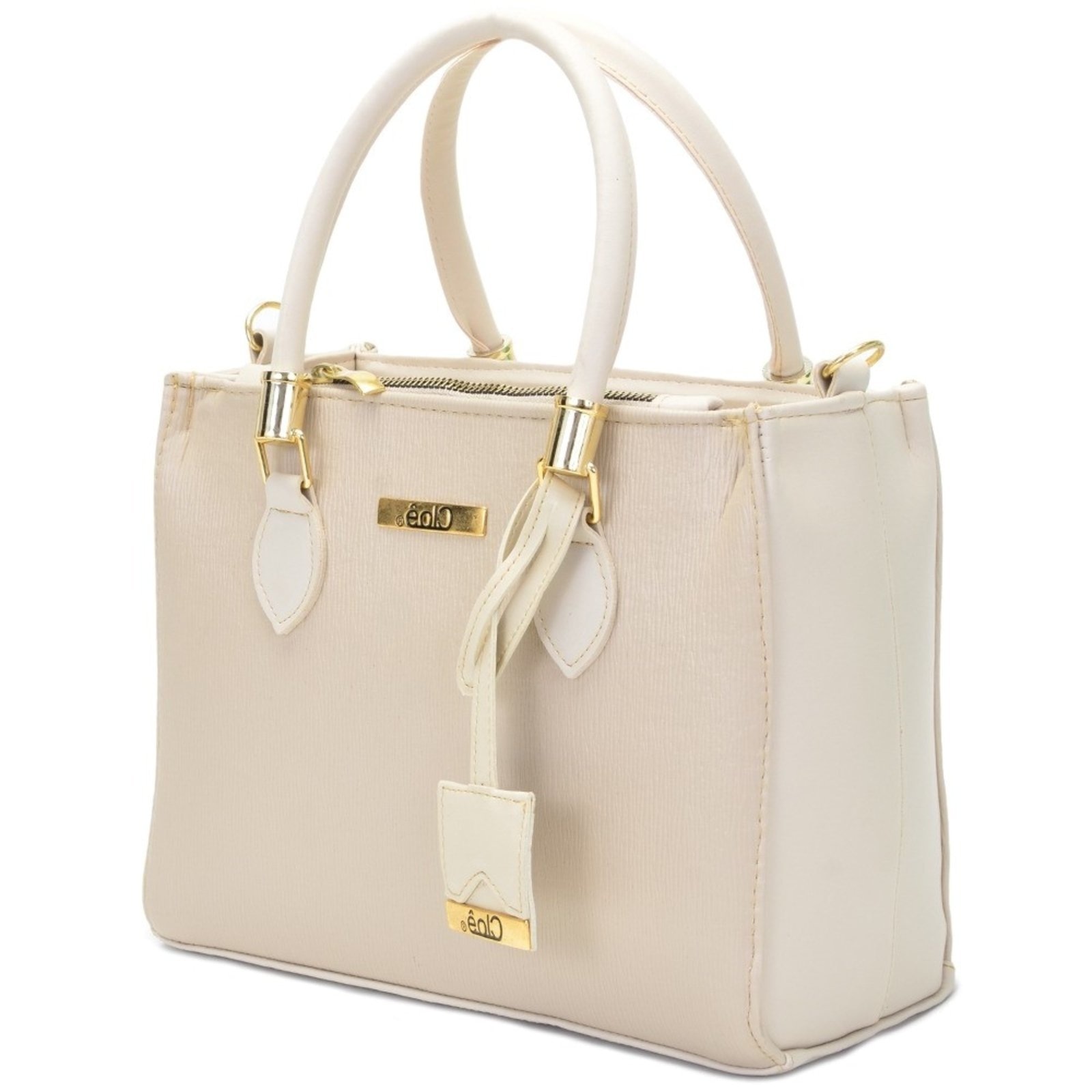 Imagem principal Bolsa Feminina Lorena Média Tote Baú Clube do Sapato de Franca Cloê Angik Marfim Clube do Sapato de Franca bege/multicolorido