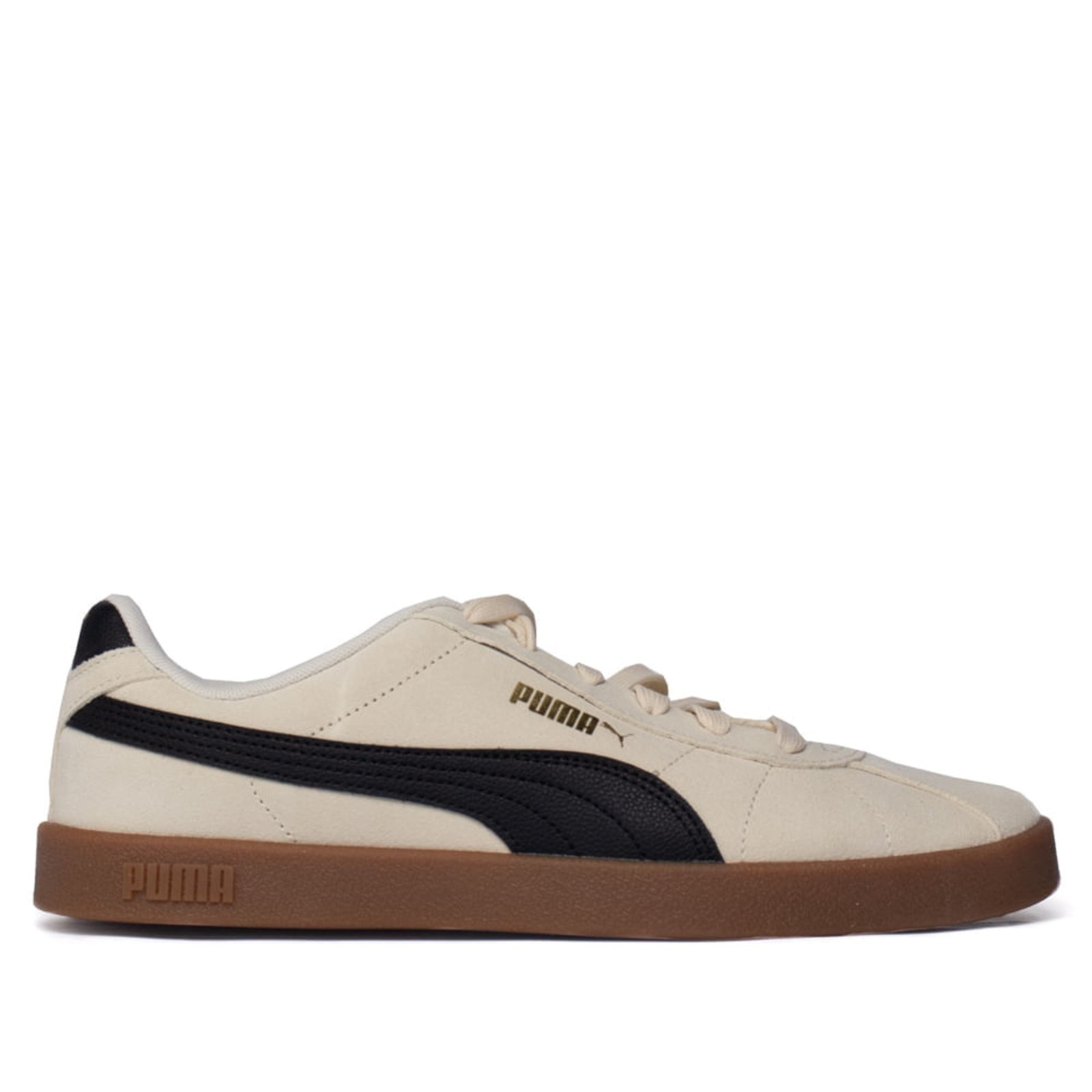 Imagem principal Tênis Masculino Puma Club II Camurça Off White/Preto Puma branco white