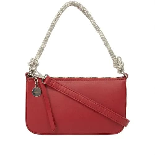 Bolsa Baguete Tiracolo Gabriela Alça Nós & Strass