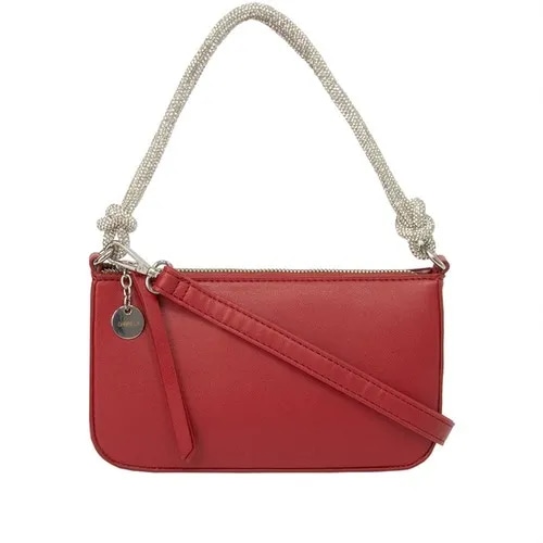 Imagem principal Bolsa Baguete Tiracolo Gabriela Alça Nós & Strass GABRIELA Vermelho