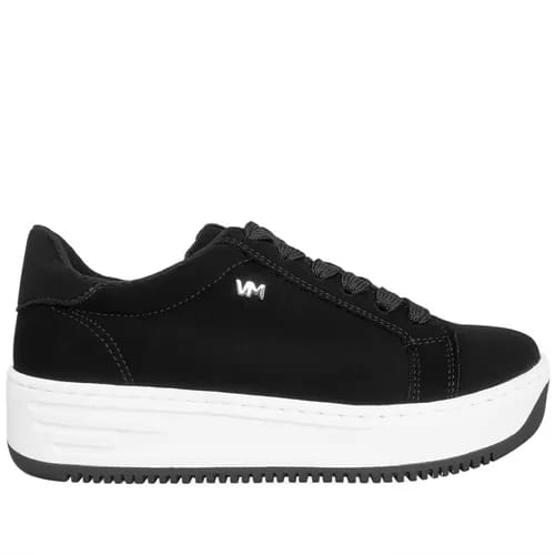 Tênis Via Marte Flatform Feminino Pespontos Nobuck
