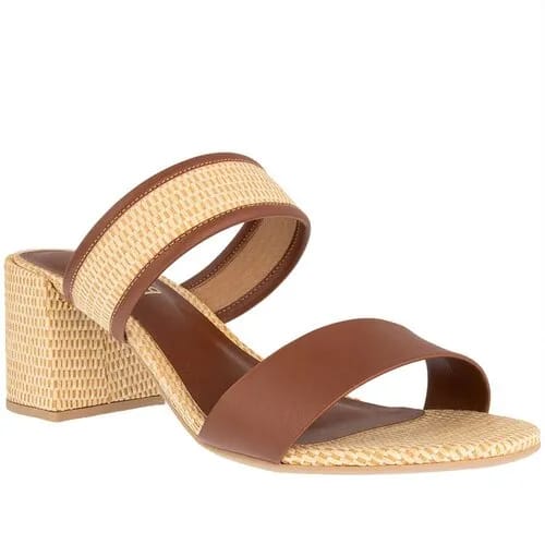 Tamanco Gabriela Salto Grosso Tiras Ráfia