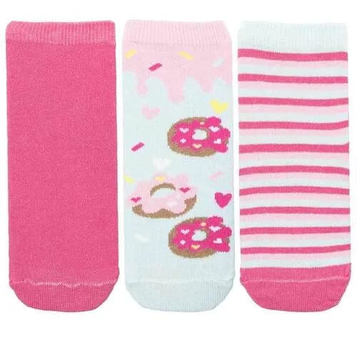 Kit Meia Cano Médio Infantil STZ 3 Pares 26-29 Doces Donuts Color