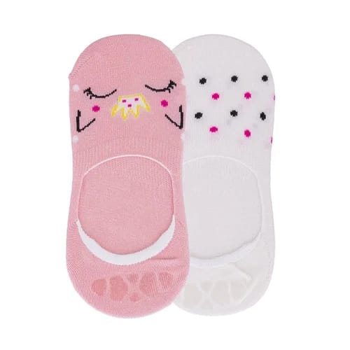 Kit Meia Canoa Infantil STZ 2 Pares 34-38 Gato Color