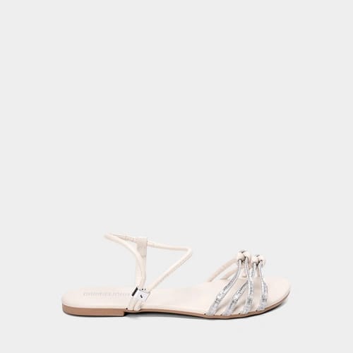 Sandália Infantil Gabrielinha Detalhes Nó Tira Regulável