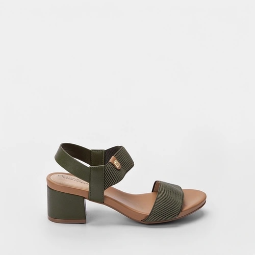 Imagem principal Sandália Feminina Modare Ultraconforto Salto Grosso Elástico MODARE ULTRACONFORTO Verde