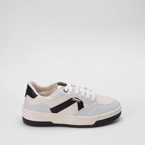 Tênis Gabriela Casual Recorte Estilizado Cinza & Bege