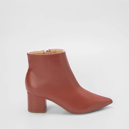 Ankle Boot Gabriela Salto Médio Bico Fino