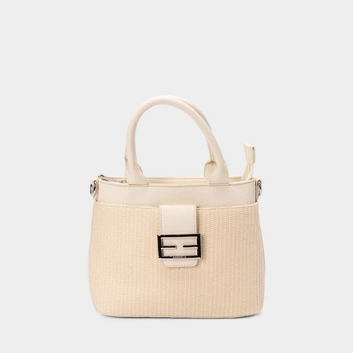 Imagem principal Bolsa De Mão Gabriela Ráfia GABRIELA Marfim