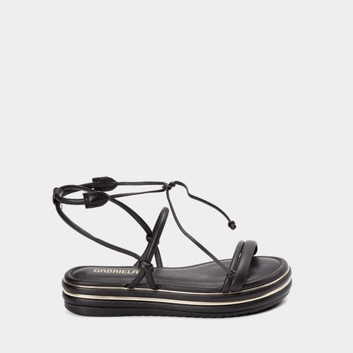 Sandália Flatform Gabriela Amarração
