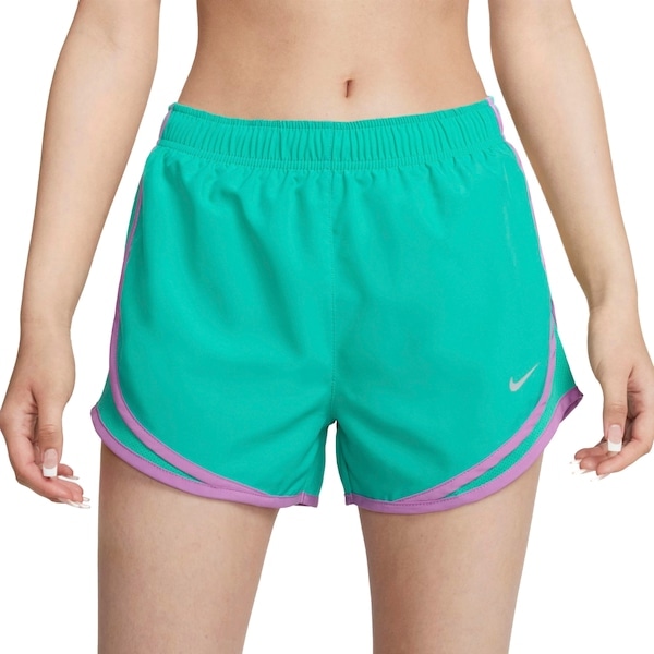 Imagem principal Short Nike Feminino Dri-Fit Tempo Nike VERDE CLA/ROXO CLA