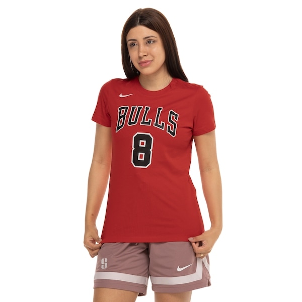 Imagem principal Camiseta do Chicago Bulls NBA Nike Feminina Nike VERMELHO