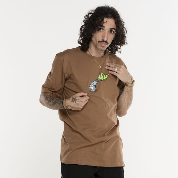 Imagem principal Camiseta HUF Manga Curta Starters SS HUF MARROM/MARROM CLA