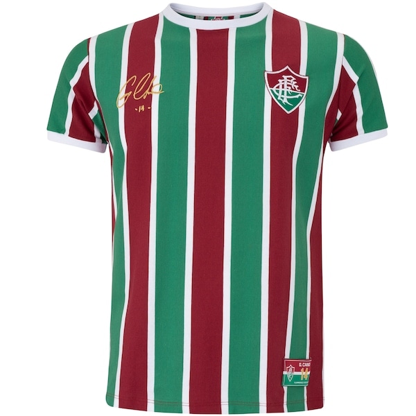 Imagem principal Camiseta do Fluminense Braziline Masculina Cano braziline VINHO/BRANCO