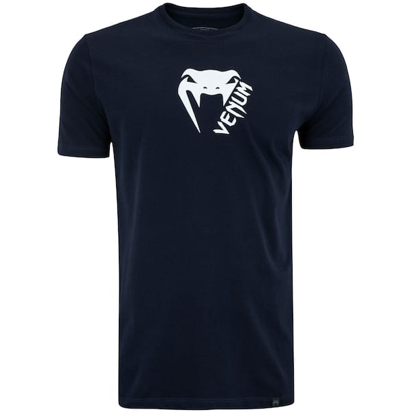 Camiseta Masculina Venum Manga Curta Basic Light Blue Navy