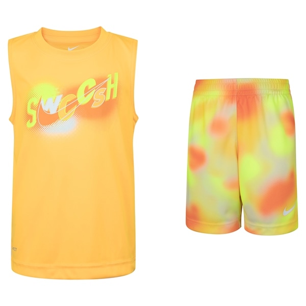 Imagem principal Conjunto Infantil Nike Dri-Fit Regata + Bermuda Hazy Rays Nike LARANJA