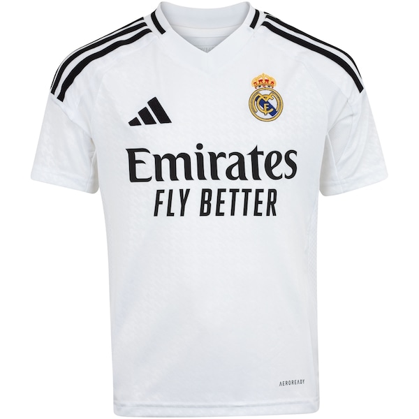 Imagem principal Camisa do Real Madrid I 24/25 adidas Infantil Adidas BRANCO