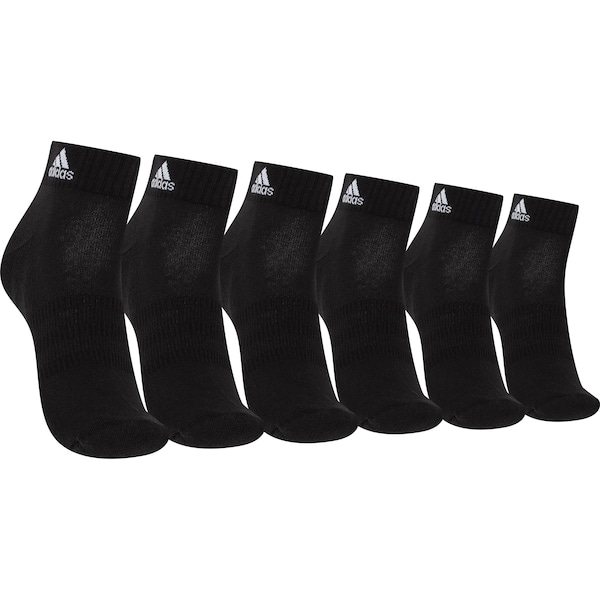 Imagem principal Kit de Meia adidas Cano Baixo 3 Pares Adulto Adidas PRETO/BRANCO