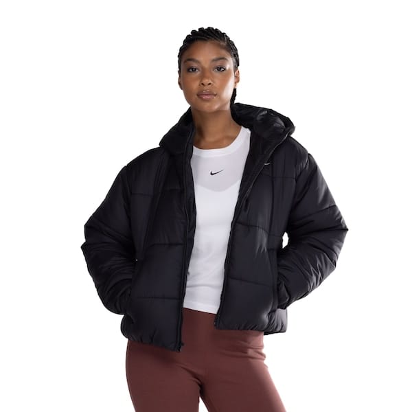 Jaqueta Feminina Nike com Capuz Sportswear Therma-Fit Classic Puffer