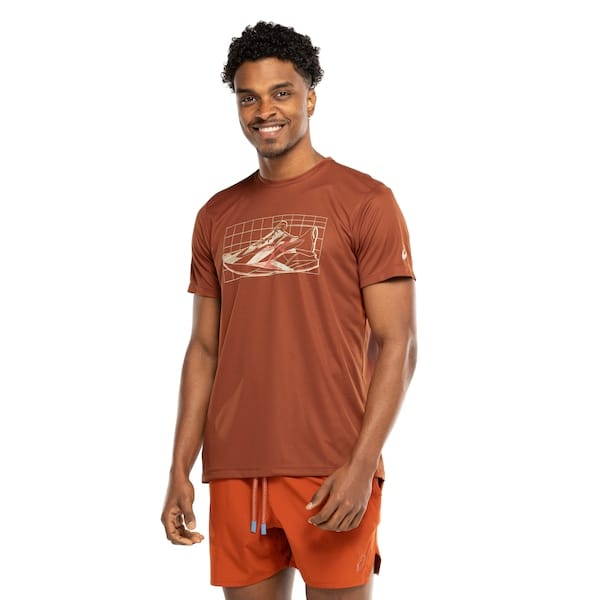 Camiseta Masculina ASICS Manga Curta Estampa Treino