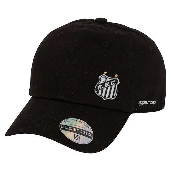 Imagem principal Boné do Santos Aba Curva Supercap Strapback Adulto Super Cap PRETO