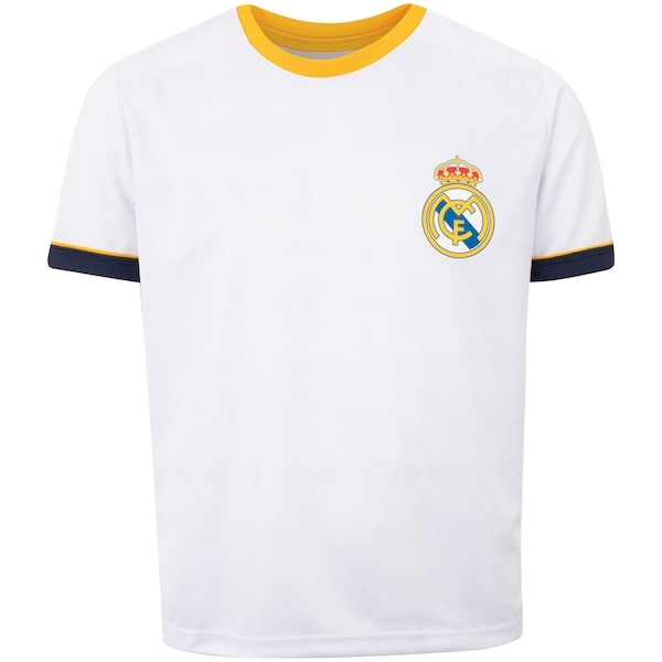 Imagem principal Camiseta do Real Madrid Braziline Infantil Coroa braziline BRANCO