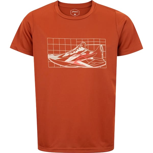 Camiseta Juvenil ASICS Manga Curta Treino Estampada