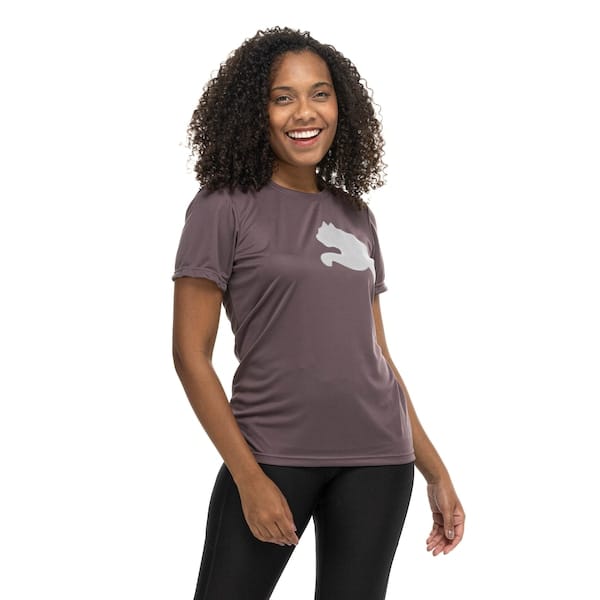 Camiseta Feminina Manga Curta Puma Tad Big Logo Jersey