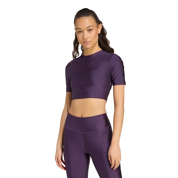 Imagem principal Camiseta adidas Cropped Essentials Feminina Adidas ROXO ESCURO