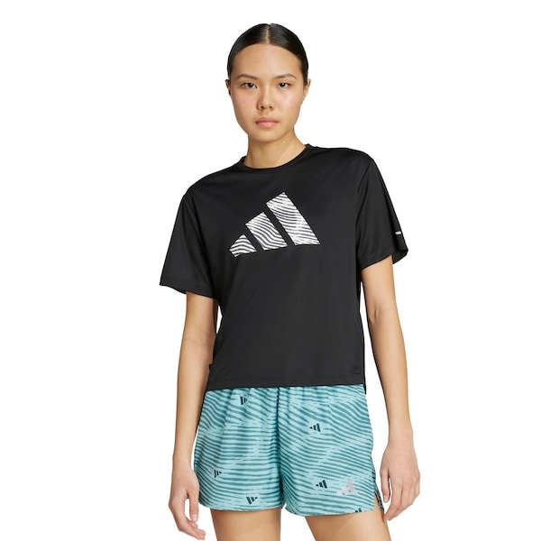 Imagem principal Camiseta adidas AD365 Running Essentials Feminina Adidas PRETO