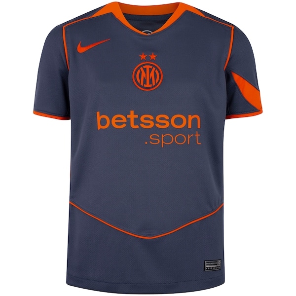 Imagem principal Camisa do Inter de Milão III 25/26 Torcedor Pro Nike Juvenil Nike AZUL/LARANJA