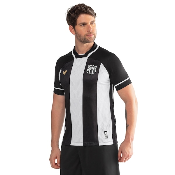 Imagem principal Camisa do Ceará I 25/26 Torcedor Vozão Masculina Vozao PRETO/BRANCO