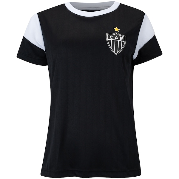 Imagem principal Camiseta Atlético MIneiro Estremecer Feminina braziline PRETO