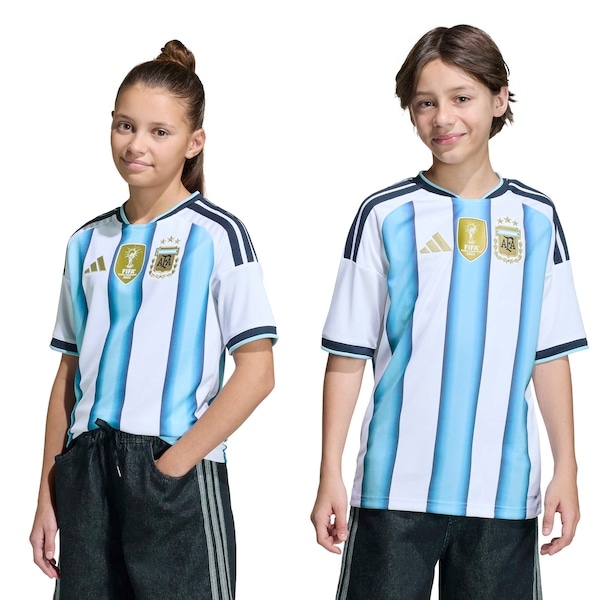 Imagem principal Camisa Seleção da Argentina I 26/27 Torcedor adidas Infantil Adidas BRANCO/AZUL CLA