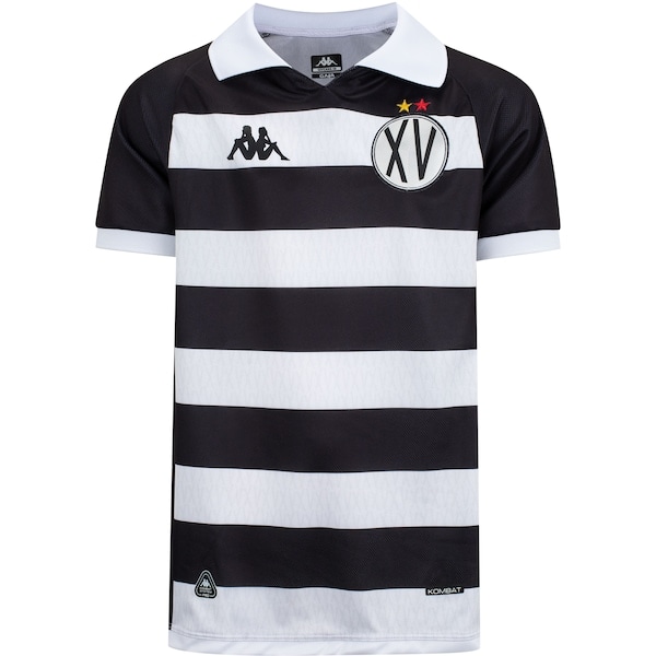 Imagem principal Camisa XV de Piracicaba I 26/27 Torcedor Kappa Infantil Kappa PRETO/BRANCO