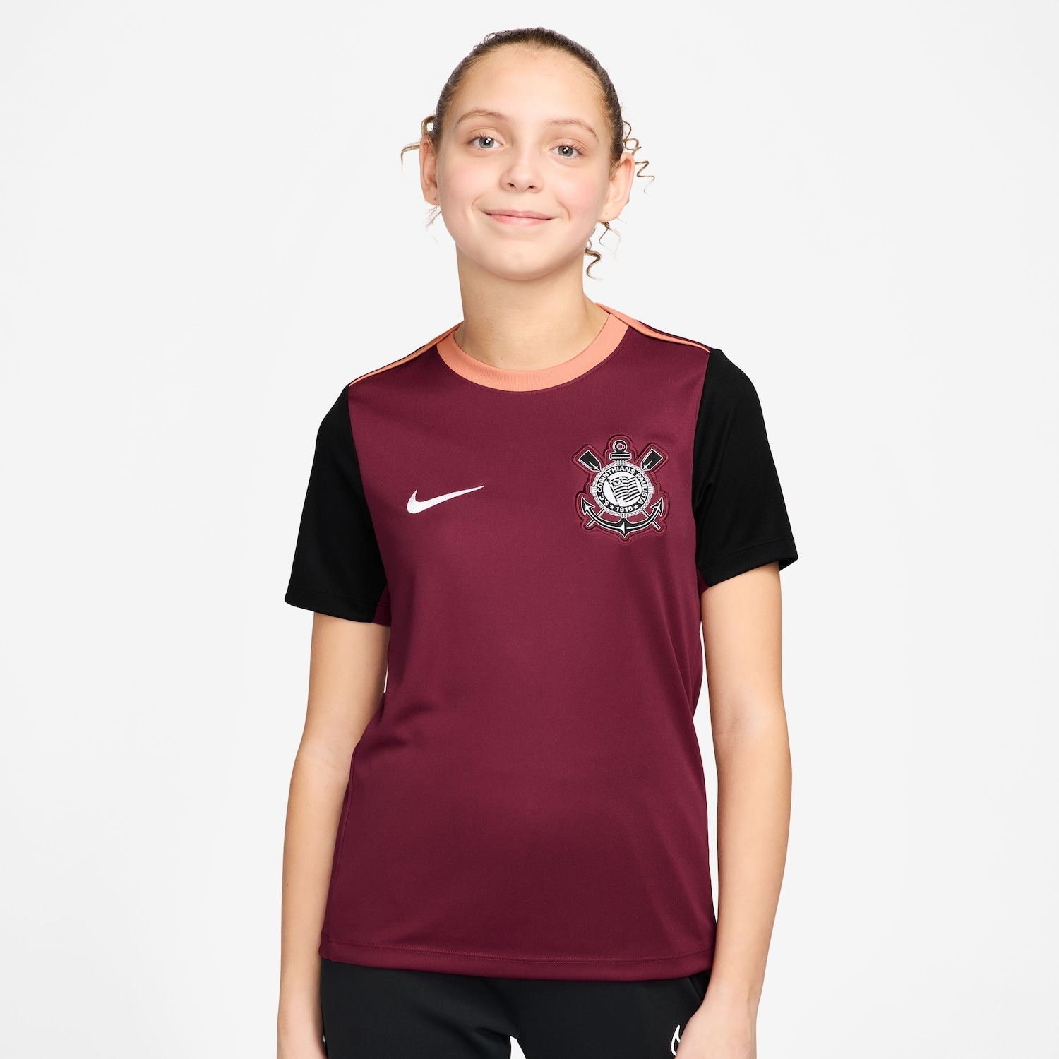 Imagem principal Camiseta Corinthians Nike 2026 Treino Infantil Nike Vinho