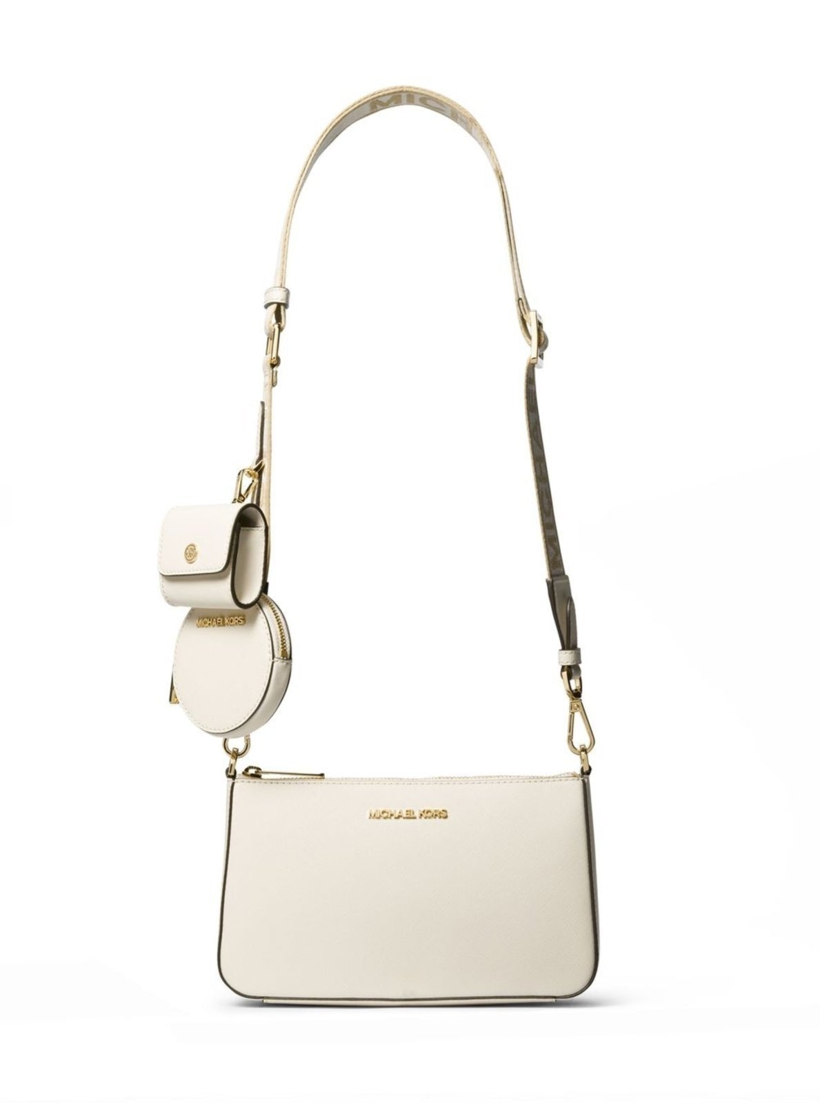 Imagem principal Bolsa Transversal Jet Set Pequena De Couro 35S3gtvc5t289 Michael Kors branco