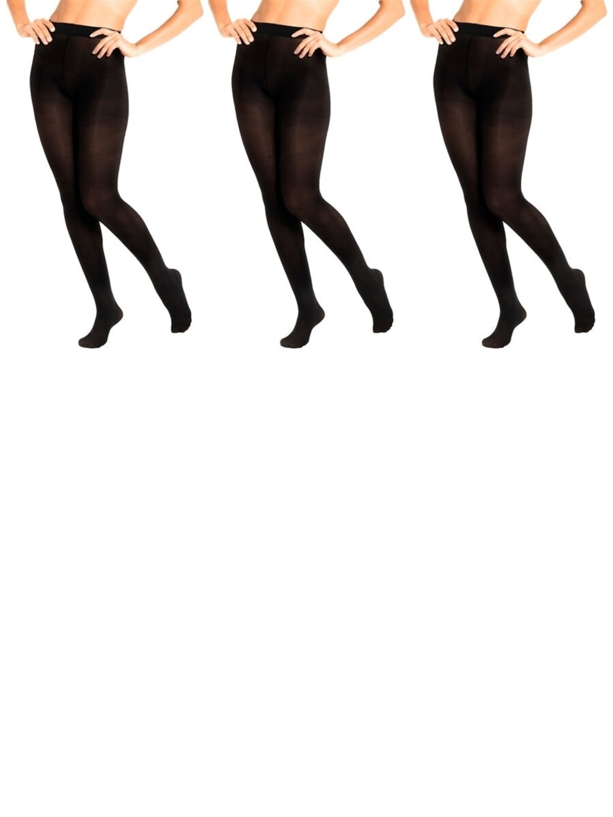 Imagem principal Kit com 3 Meias Calças Fio 40 Opaca Trifil 6345 TRIFIL preto