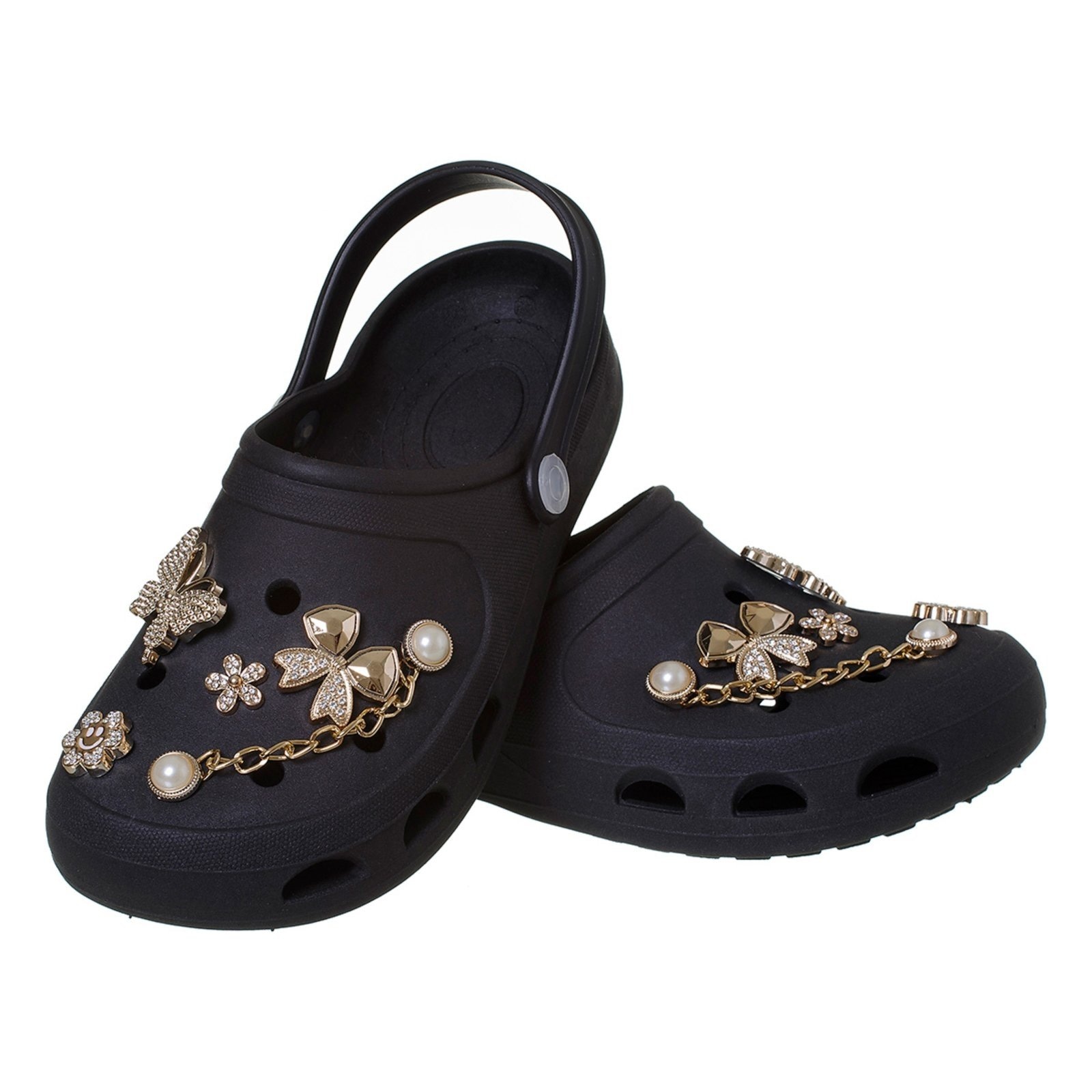 Imagem principal Chinelo Babuche Sandália Feminina com Enfeite Angipé preto