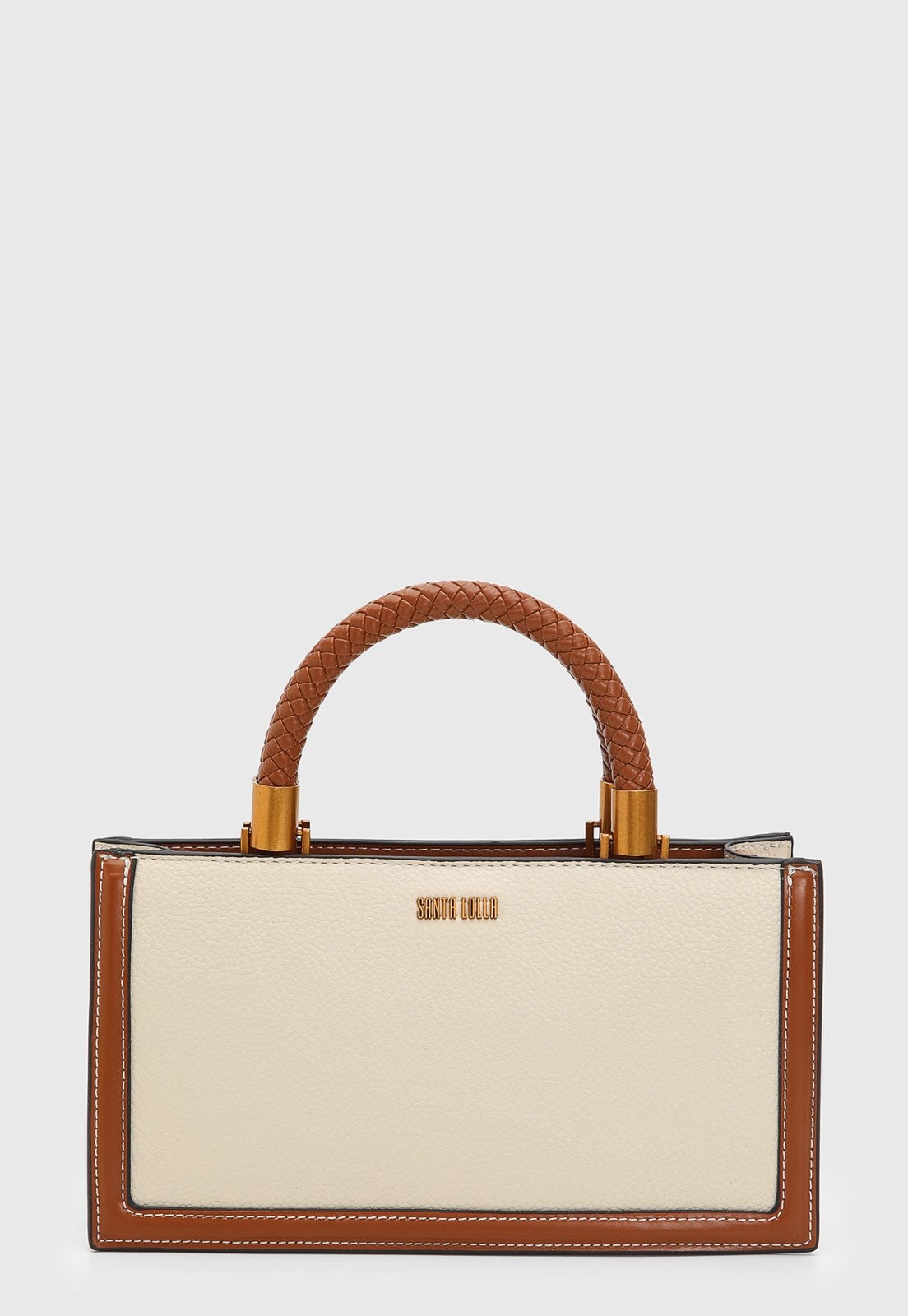 Imagem principal Bolsa Feminina Santa Lolla Alça Trançada Off-White Santa Lolla off-white white