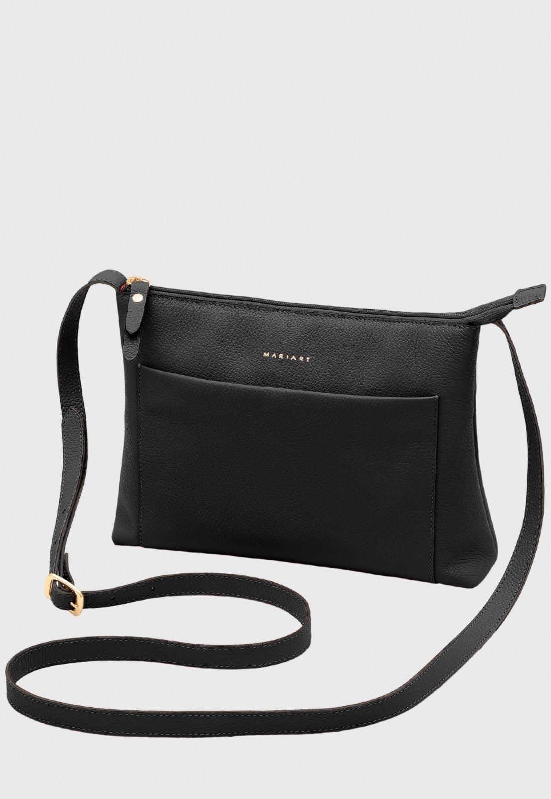 Imagem principal Bolsa Transversal Couro Mariart Orquídea Preta Mariart preto