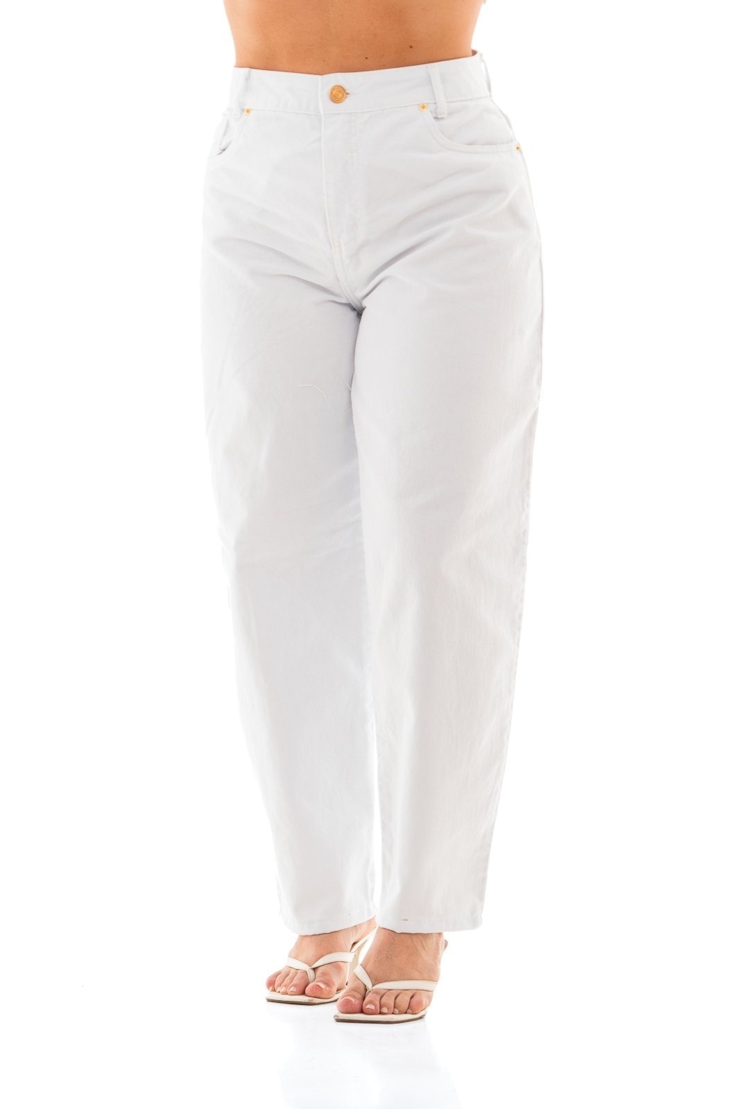 Imagem principal Calça Collor Feminina Arauto Wide Balloon ARAUTO JEANS branco/jeans