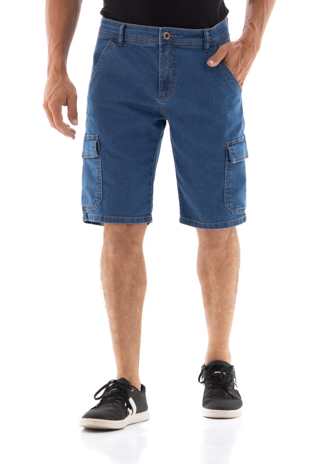 Imagem principal Bermuda Masculina Arauto Confort Cargo ARAUTO JEANS azul/jeans