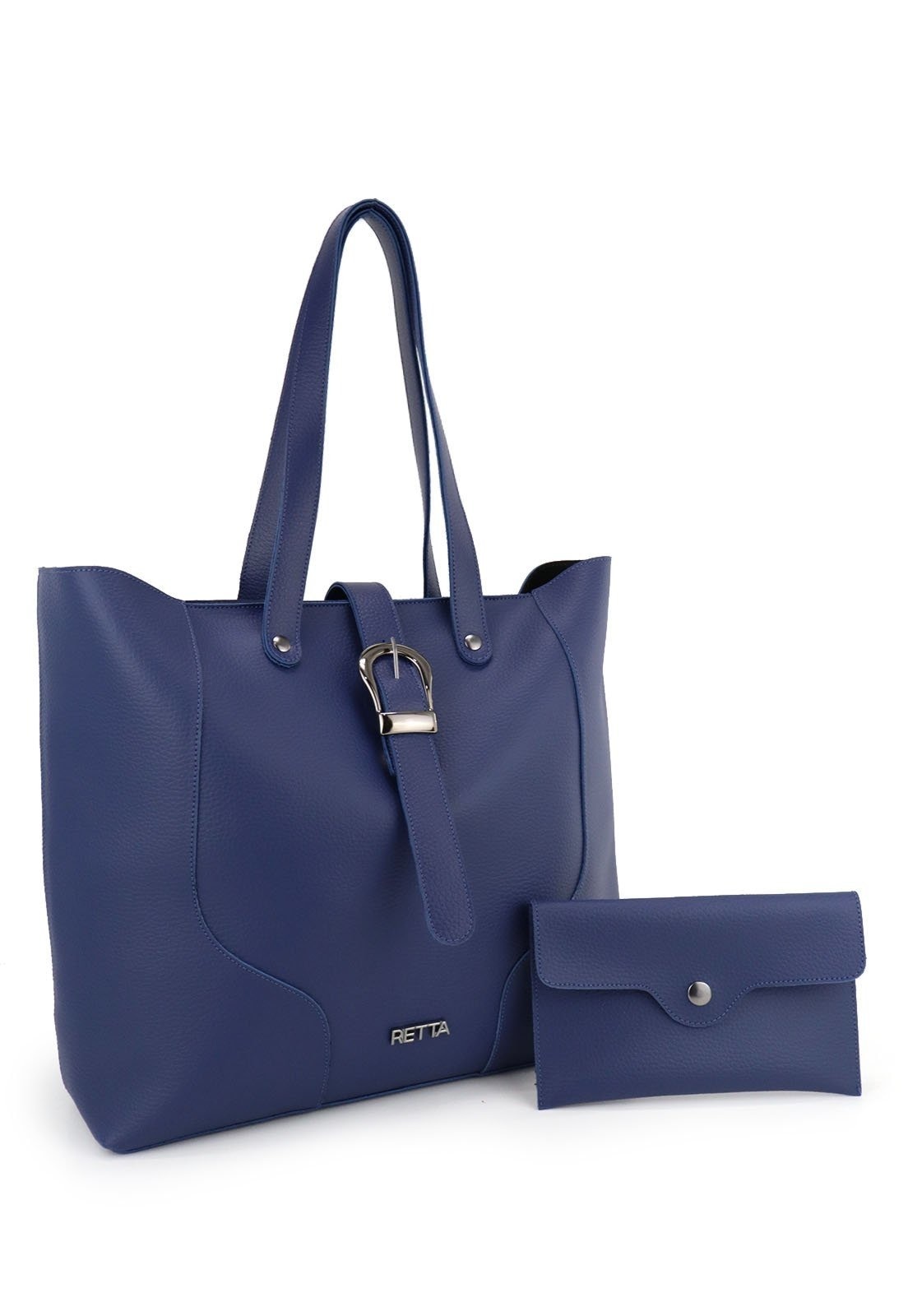 Imagem principal Bolsa Saco Feminina Fivela Retta Oficial Retta Oficial azul