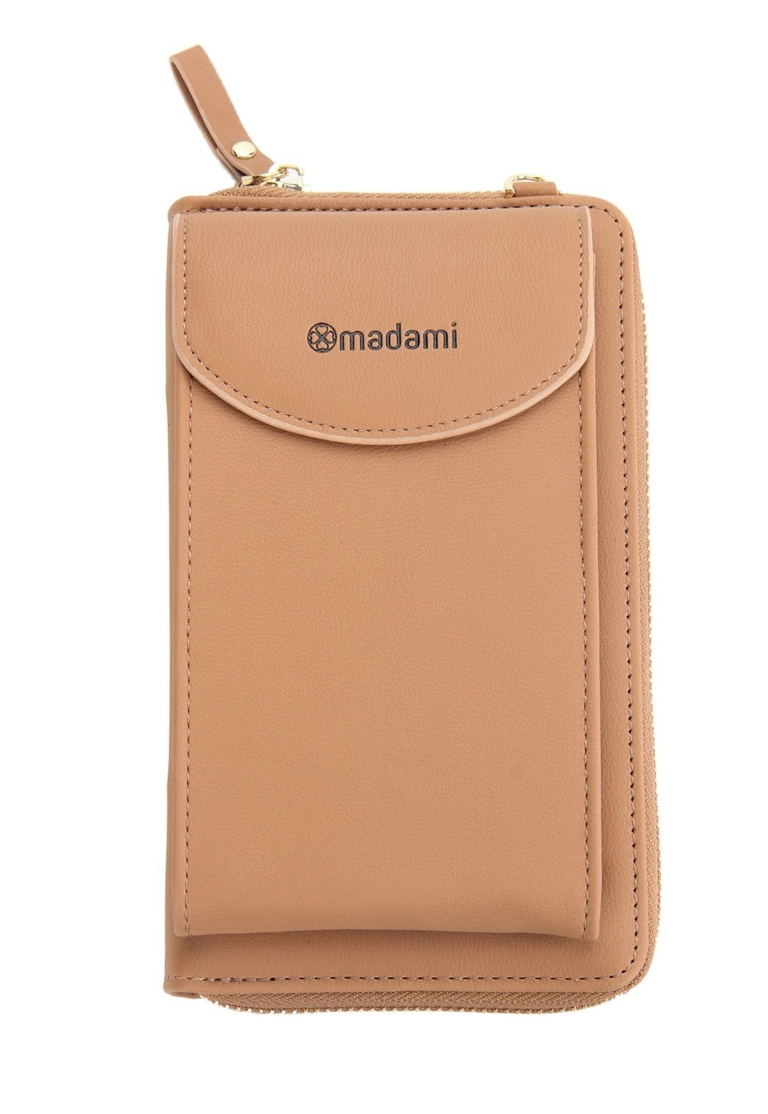 Imagem principal Carteira Alça Transversal Versátil Prática Madami cáqui