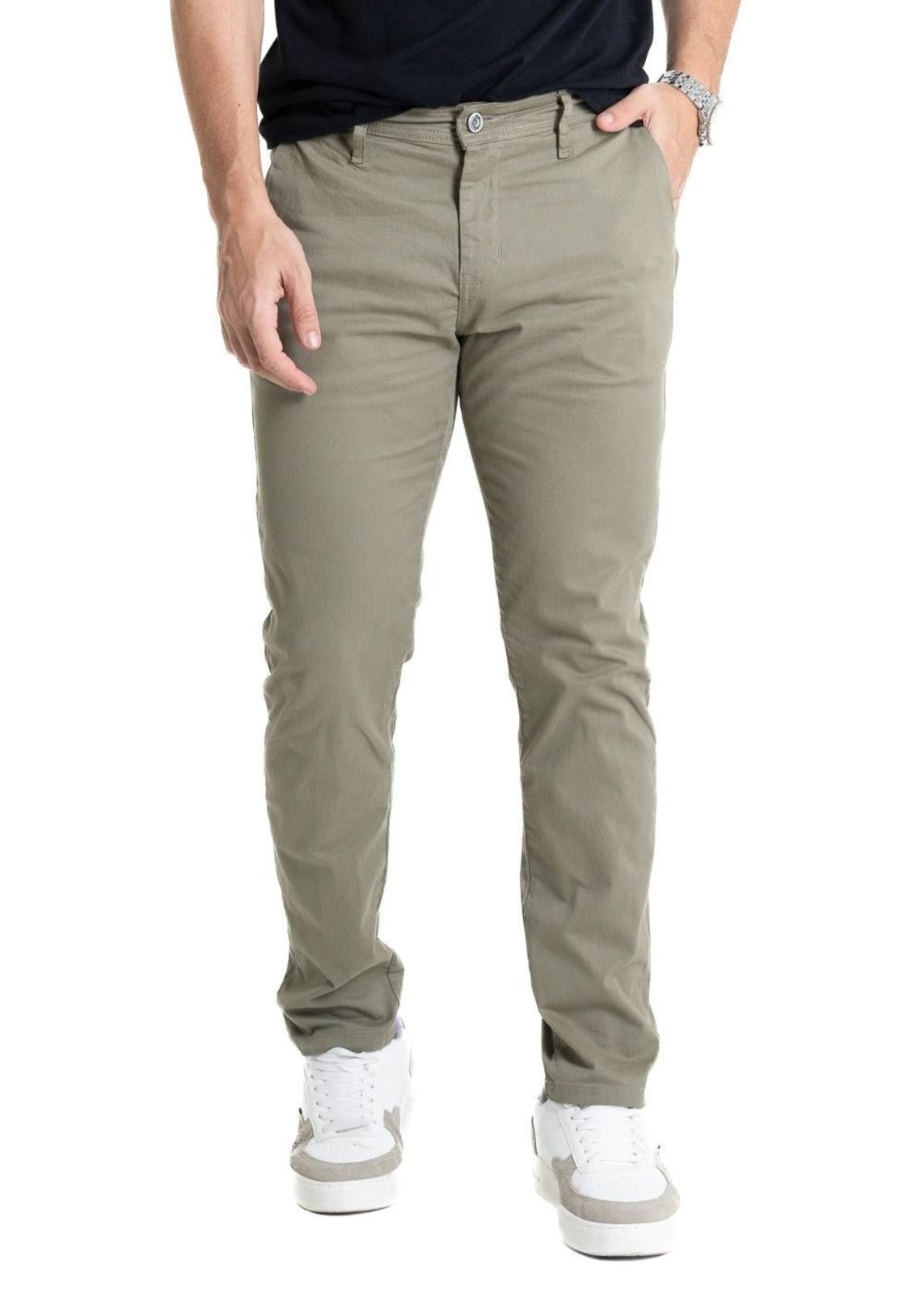 Imagem principal Calça Sarja Sawary Slim - 280829 Sawary verde