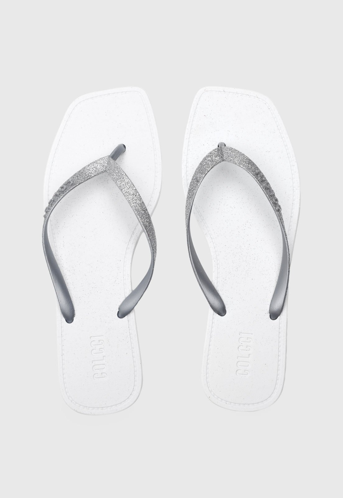Imagem principal Chinelo Dedo Feminino Colcci Tiras Glitter Colcci branco