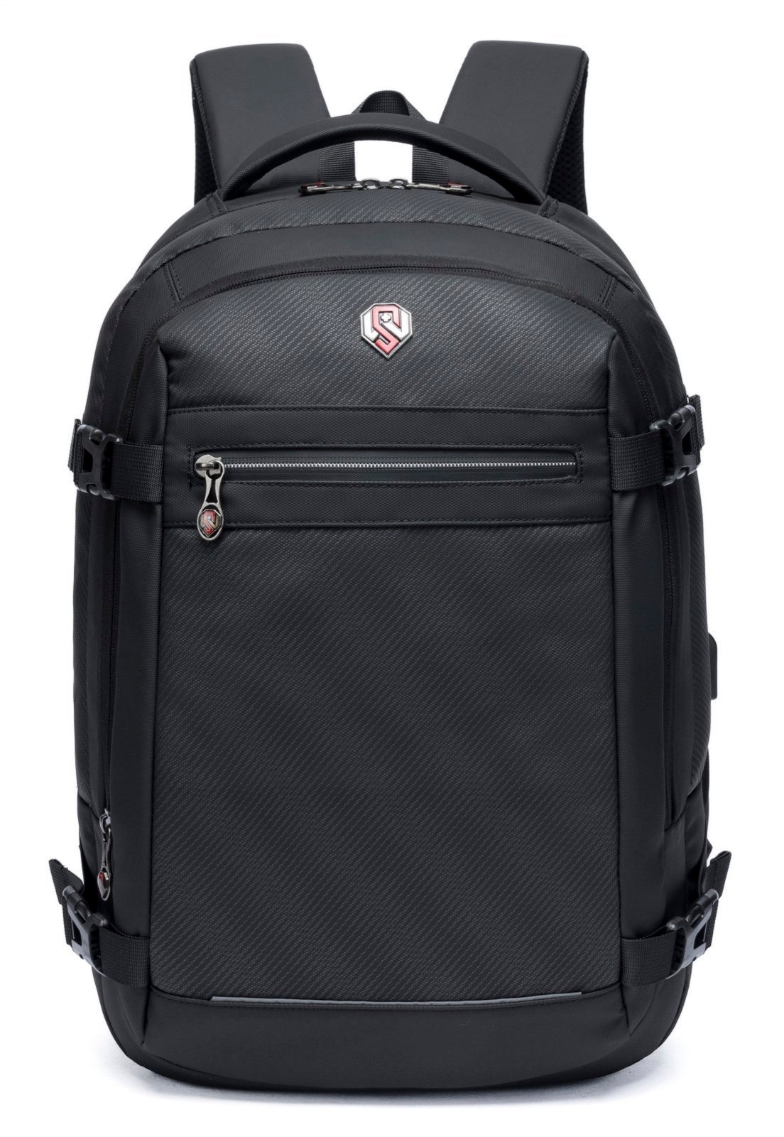 Imagem principal Mochila Juvenil Escolar Faculdade Trabalho Versátil Ampla Swissport preto