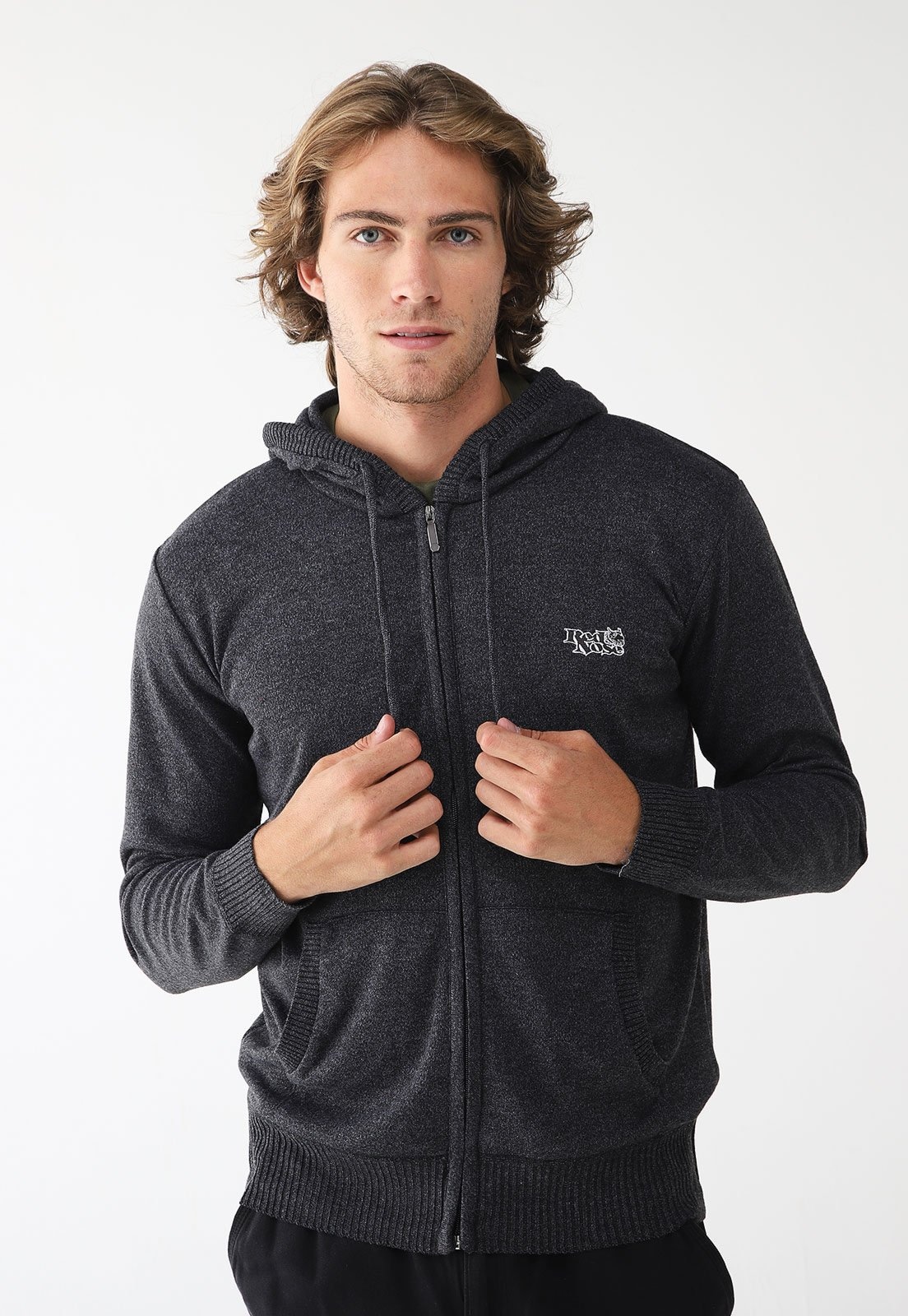 Imagem principal Jaqueta Tricot Red Nose Reta Logo Preta Red Nose preto red