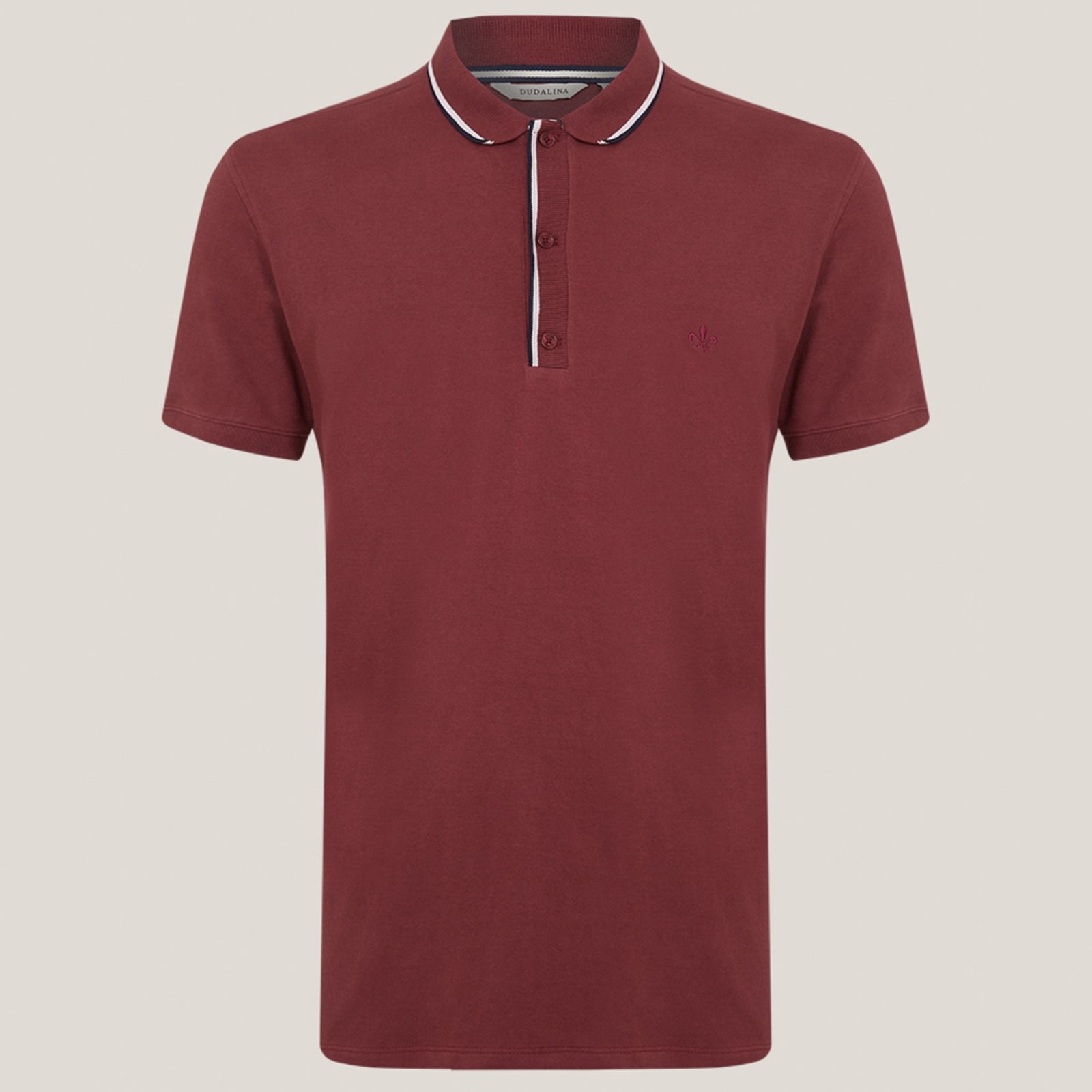Imagem principal Camisa Polo Dudalina Stretch Retilinea Ou25 Masculino Dudalina bordô